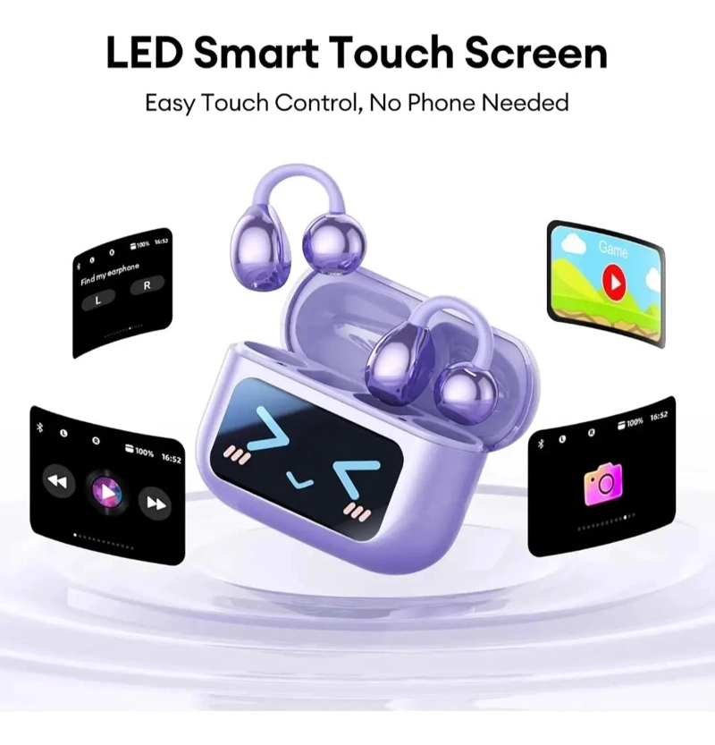 AUDIFONOS INALAMBRICOS BLUETOOTH TIPO ARETE M100 - 4