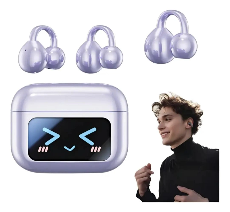 AUDIFONOS INALAMBRICOS BLUETOOTH TIPO ARETE M100 - 5
