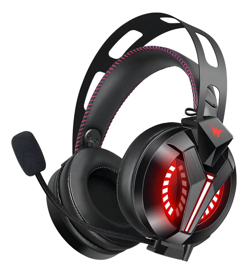 AUDIFONOS GAMER CON LUZ LED Y SONIDO ENVOLVENTE - 4