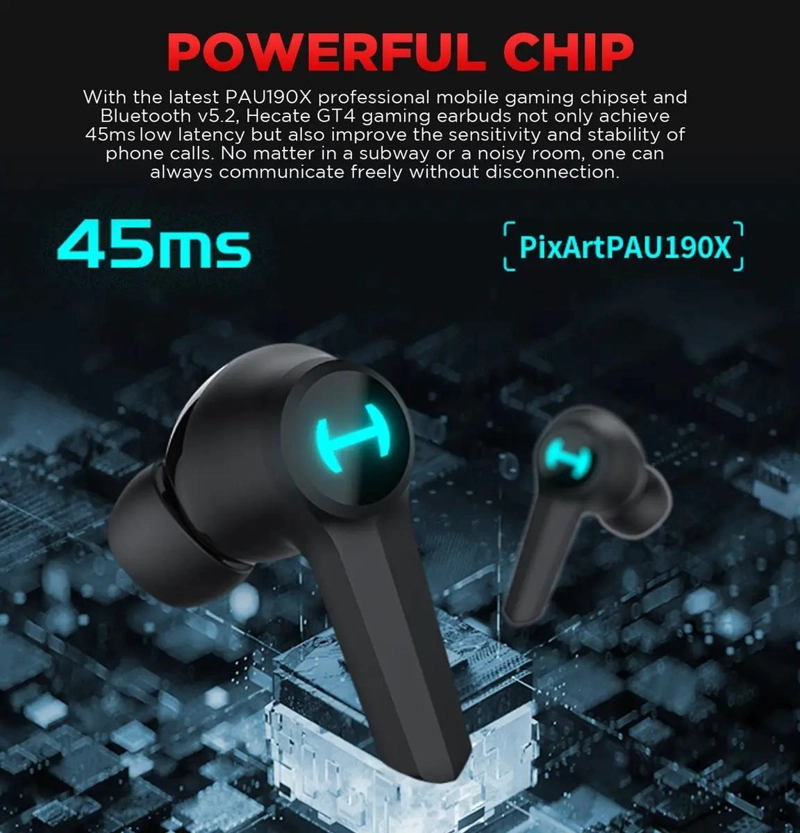 AUDIFONOS BLUETOOTH GAMING NEGRO CON MICROFONO - 3