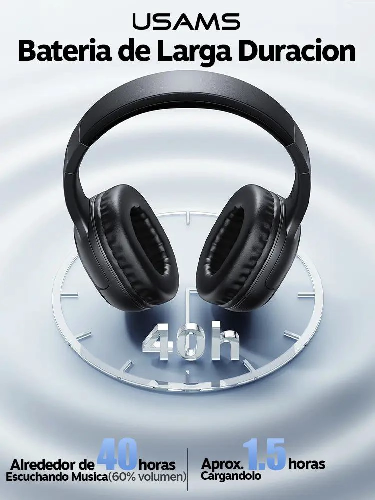 AUDIFONOS INALAMBRICOS BLUETOOTH LIGEROS YG23 - 5