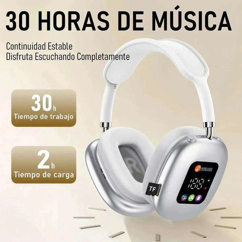 AUDIFONOS INALAMBRICOS MAX OVER-EAR CON CANCELACION DE RU - 4
