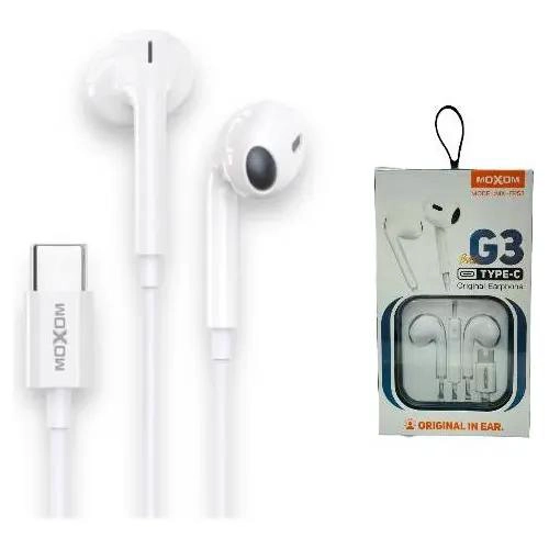AUDIFONOS IN EAR TIPO C BLANCO CON MICROFONO - 2