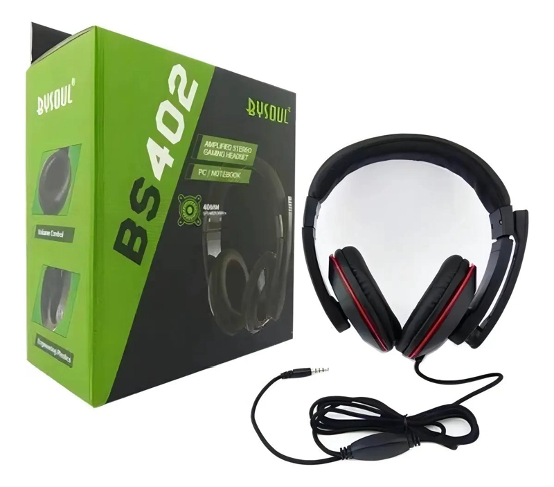 AUDIFONOS GAMER STEREO VERDE CON MICROFONO - 2