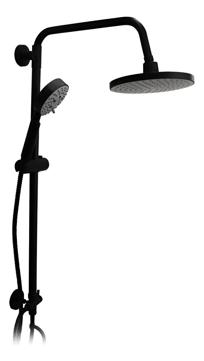 COLUMNA DE DUCHA CON ACABADO NEGRO MATE - 1