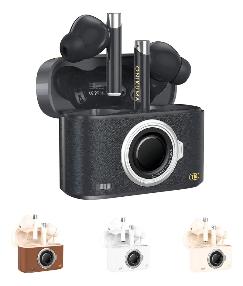 AUDIFONOS IN-EAR TWS T18 COLOR NEGRO - 1