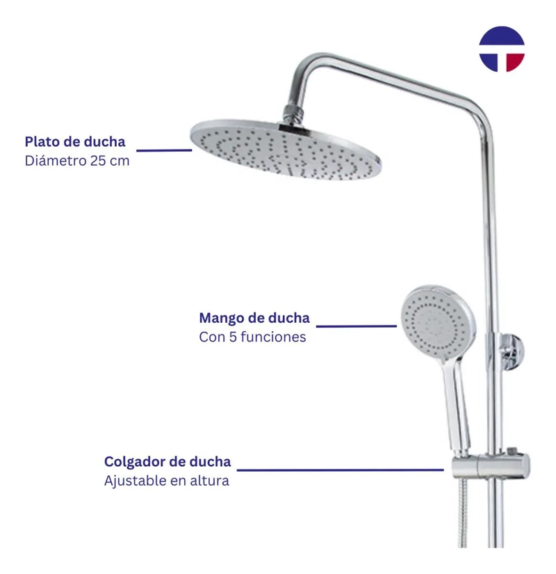 COLUMNA DE DUCHA CIRCULAR CON MONOMANDO - 2