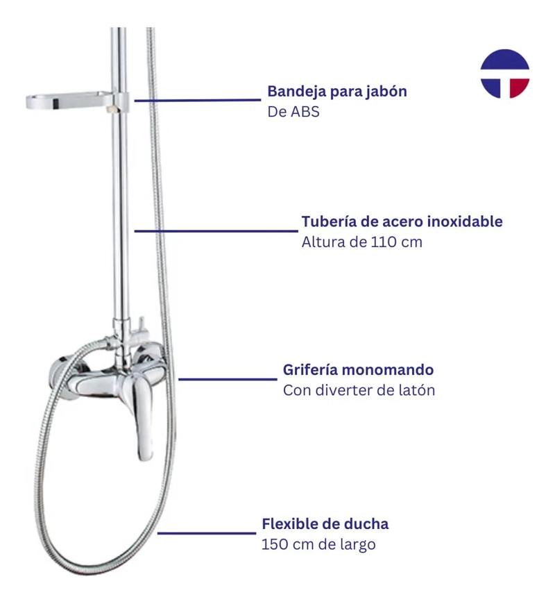 COLUMNA DE DUCHA CIRCULAR CON MONOMANDO - 3