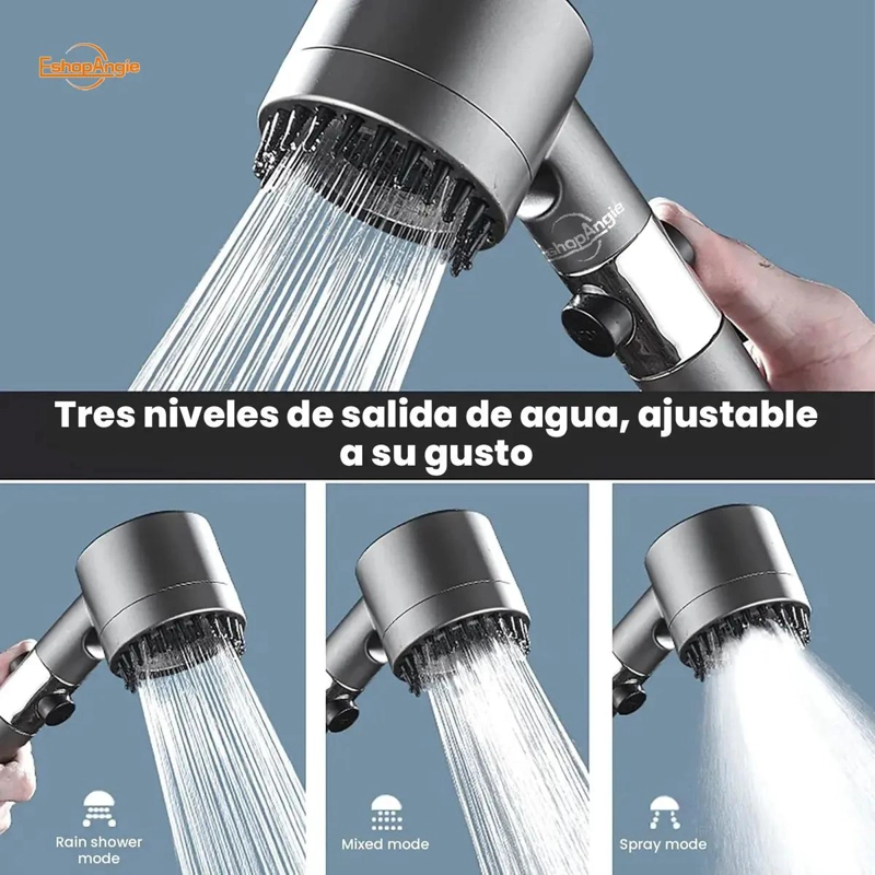 CABEZAL DE DUCHA CON MANGUERA DE 1,5 M Y ROCIADOR ALTA  - 3