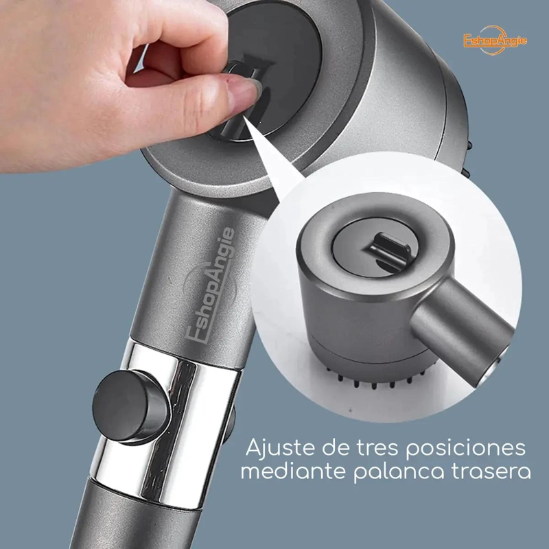 CABEZAL DE DUCHA CON MANGUERA DE 1,5 M Y ROCIADOR ALTA  - 4