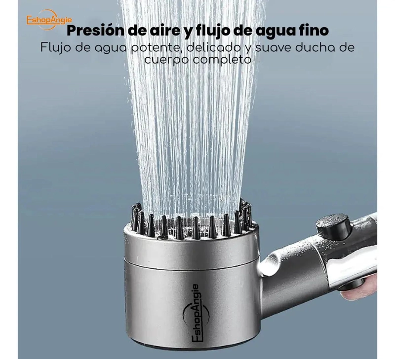 CABEZAL DE DUCHA CON MANGUERA DE 1,5 M Y ROCIADOR ALTA  - 5
