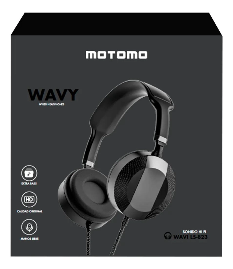 AUDIFONOS ALAMBRICOS WAVY CON SONIDO POTENTE Y DISEÑO ERGONOMICO - 2
