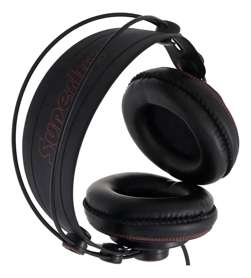 AURICULARES SUPERLUX HD681 NEGRO ROJO SONIDO BALANCEADO - 2