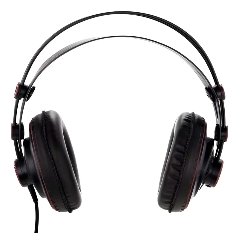 AURICULARES SUPERLUX HD681 NEGRO ROJO SONIDO BALANCEADO - 3