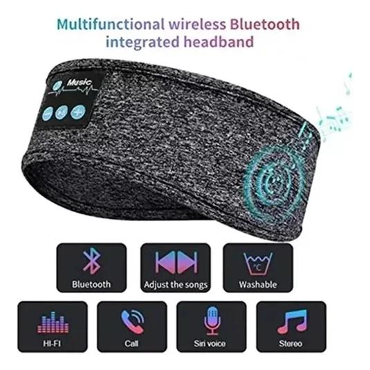 AUDIFONOS BLUETOOTH PARA DORMIR Y YOGA CON CINTILLO - 2