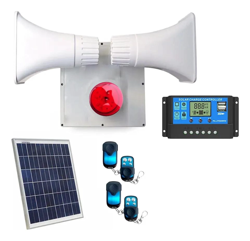 ALARMA COMUNITARIA SOLAR 120W CON WIFI Y 4 CONTROLES - 2