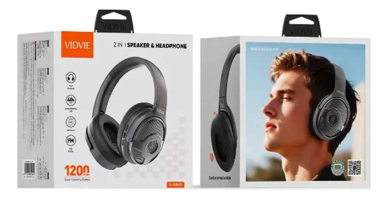 AUDIFONOS INALAMBRICOS OVER-EAR 40 HORAS 2 EN 1 - 4