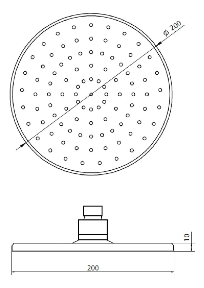 PLATO DE DUCHA CIRCULAR 20 CM STRETTO - 5