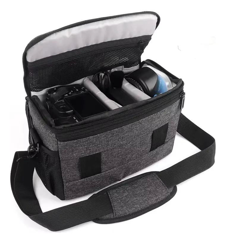 BOLSO PARA CAMARA DSLR CON FUNDA PROTECTORA - 5
