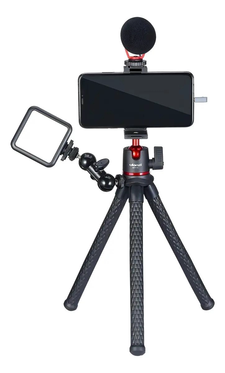 TRIPODE FLEXIBLE PARA CAMARAS Y CELULARES NEGRO - 2