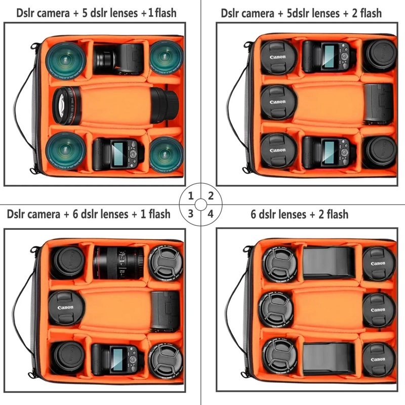 BOLSA FLEXIBLE IMPERMEABLE PARA CAMARA Y LENTES - 5