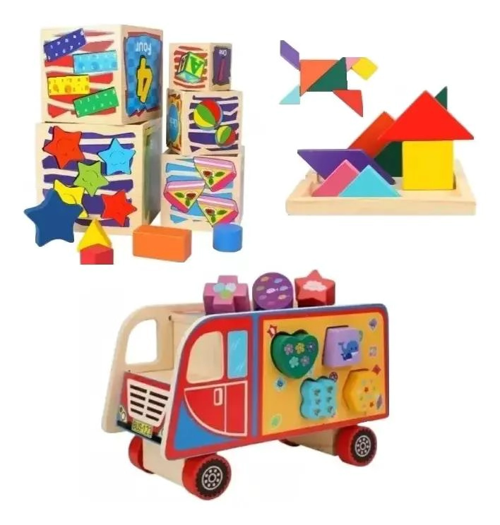PACK 3 JUGUETES DIDACTICOS PARA NIÑOS - 1
