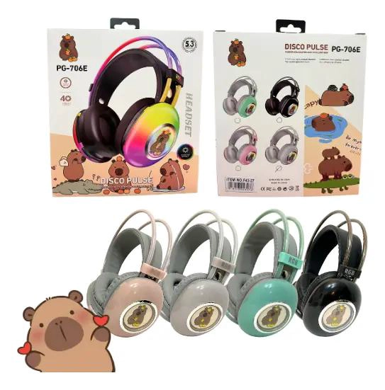 AUDIFONOS BLUETOOTH INALAMBRICOS CON LUCES LED RGB - 3