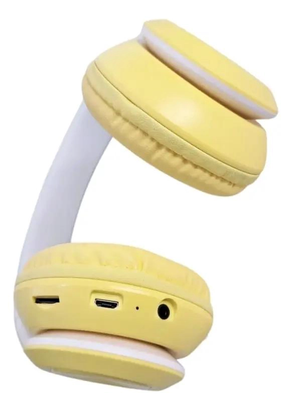AUDIFONOS INALAMBRICOS BLUETOOTH 5.0 COLOR AMARILLO - 3