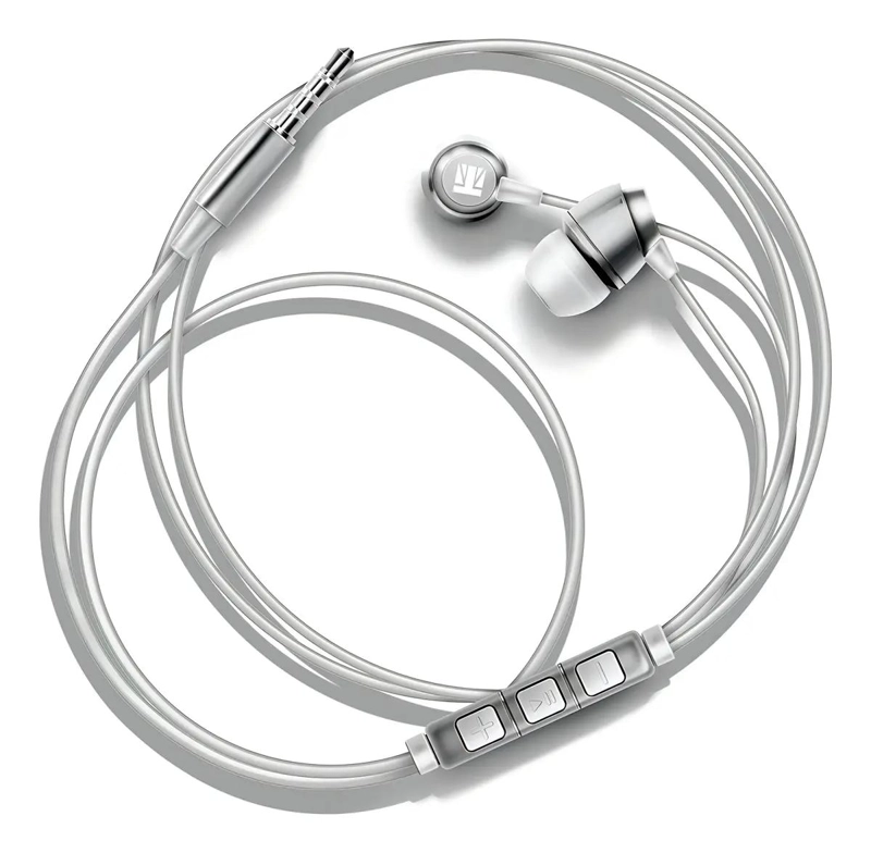 AURICULARES IN-EAR METALICOS CON MICROFONO COLOR PLATEADO - 4