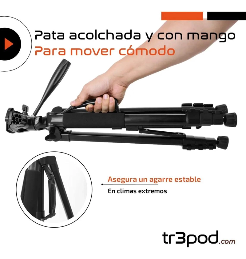 TRIPODE PROFESIONAL DE ALUMINIO PLEGABLE PARA CAMARA CENI - 4