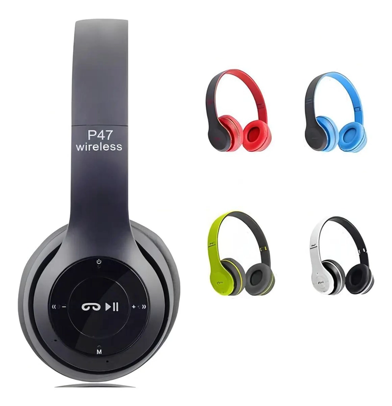 AURICULARES INALAMBRICOS P47 CON BLUETOOTH Y MICROFONO - 4