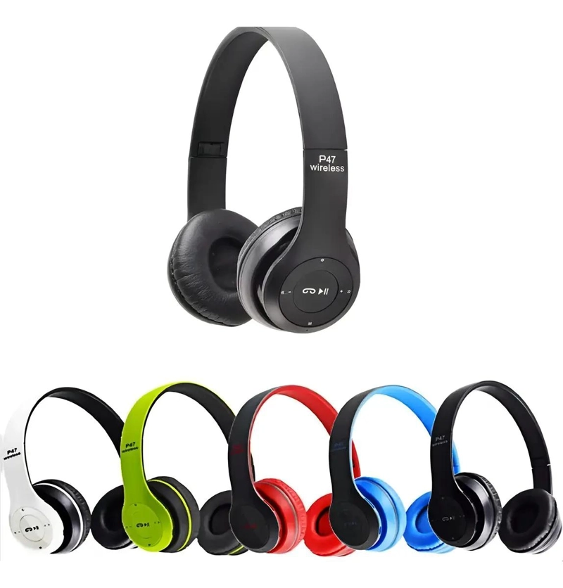 AURICULARES INALAMBRICOS P47 CON BLUETOOTH Y MICROFONO - 5