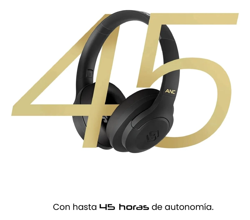 AUDIFONOS BLUETOOTH OVER EAR CON CANCELACION ACTIVA DE RU - 3