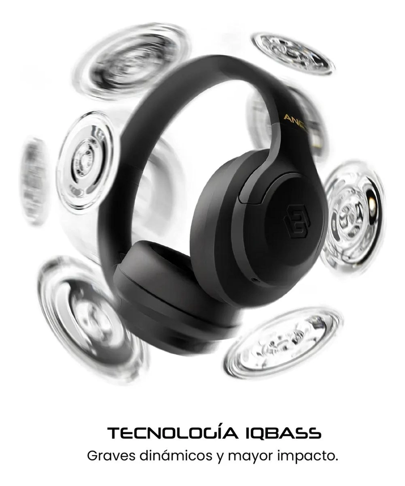 AUDIFONOS BLUETOOTH OVER EAR CON CANCELACION ACTIVA DE RU - 4