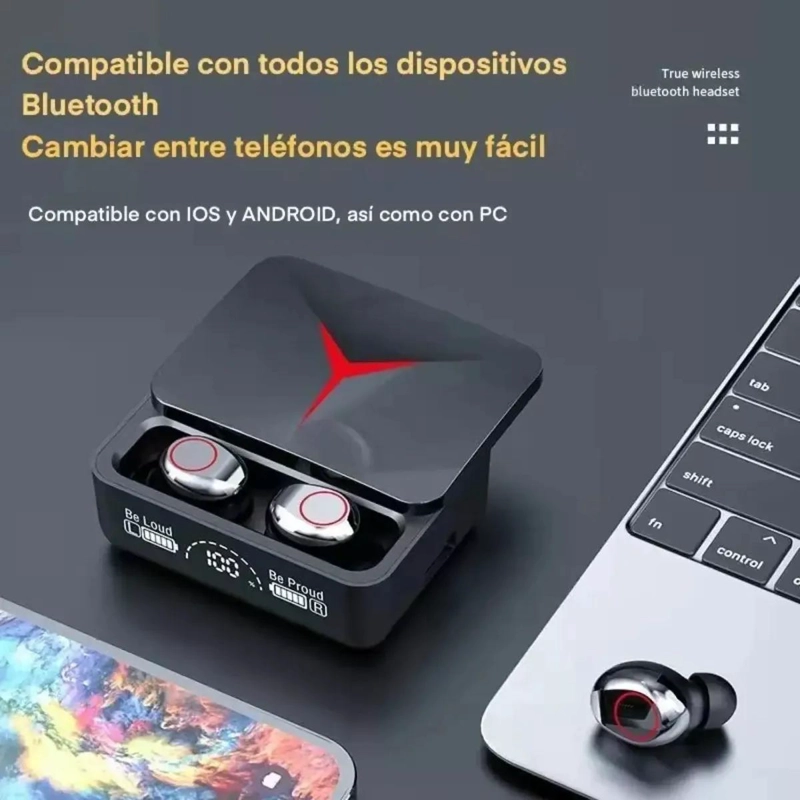 AUDIFONOS IN-EAR BLUETOOTH V5.3 INALAMBRICOS M90 PRO - 5