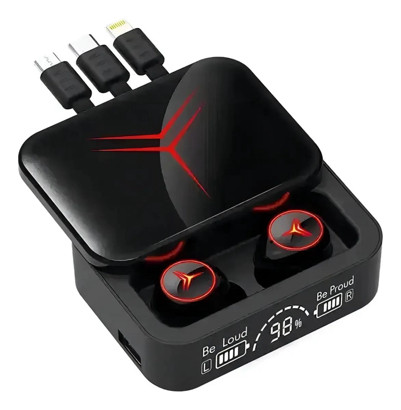 AUDIFONOS INALAMBRICOS BLUETOOTH M88 PLUS CON CONTROL T - 1