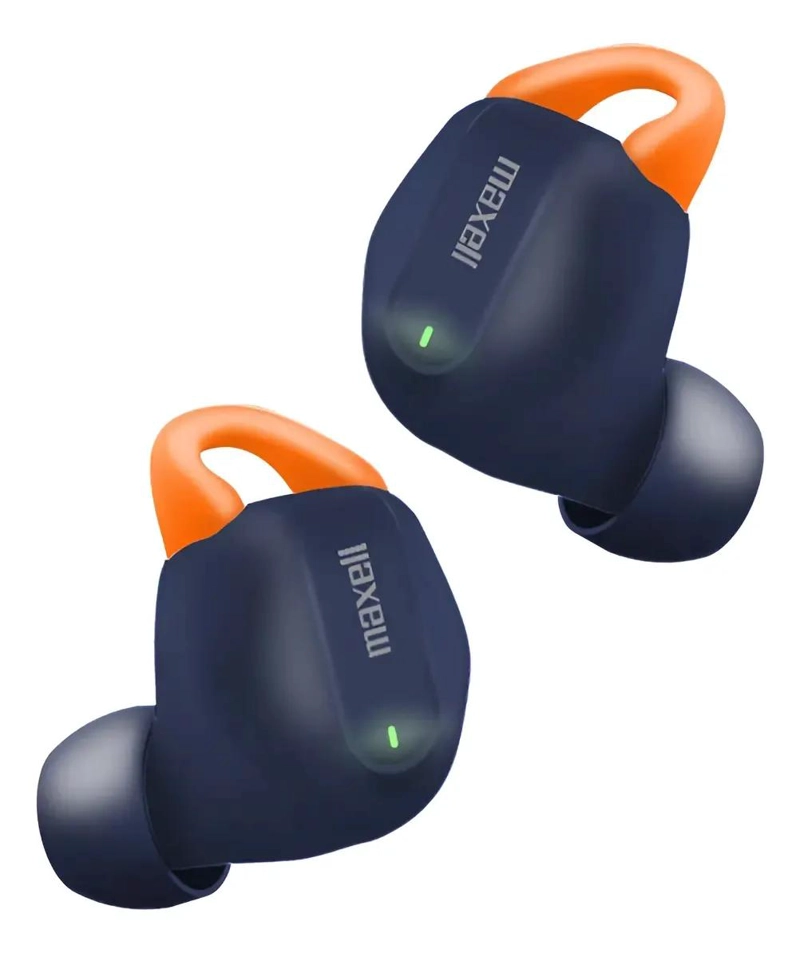 AUDIFONOS INALAMBRICOS BLUETOOTH MAXPODS 35 HORAS AZUL - 2