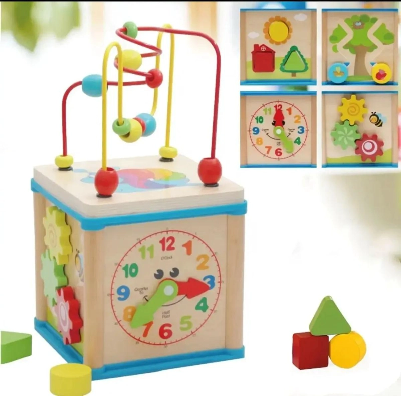 CAJA DE MOTRICIDAD CON PIZARRA DE MADERA MONTESSORI - 3