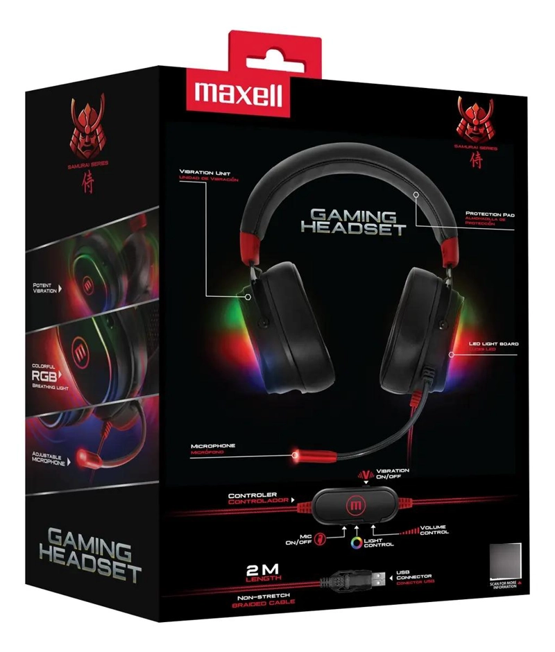 AUDIFONOS GAMER CON MICROFONO Y LUZ LED USB - 3