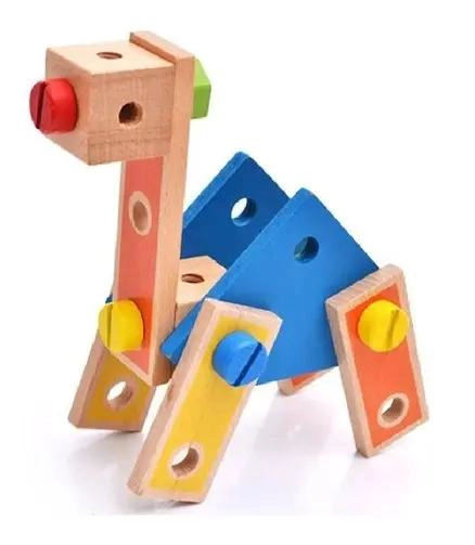 JUEGO DIDACTICO DE BLOQUES DE CONSTRUCCION MONTESSORI 70P - 4