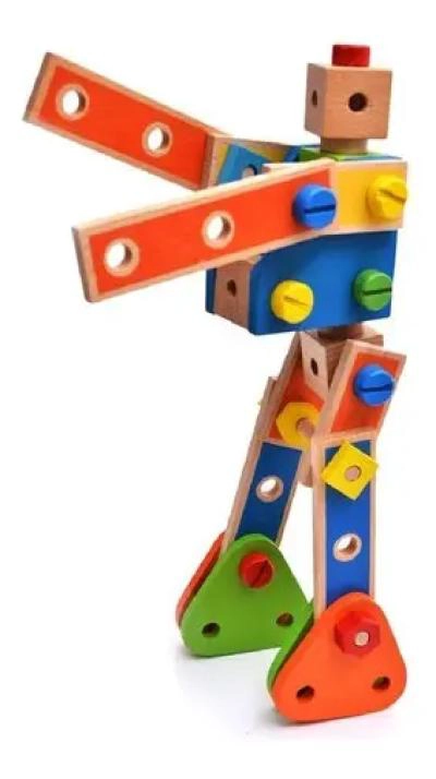 JUEGO DIDACTICO DE BLOQUES DE CONSTRUCCION MONTESSORI 70P - 5