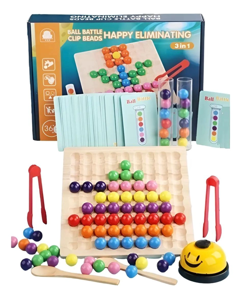 JUEGO DIDACTICO SENSORIAL DE MADERA PARA MOTRICIDAD FINA - 3