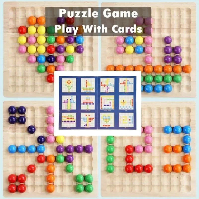 JUEGO DIDACTICO SENSORIAL DE MADERA PARA MOTRICIDAD FINA - 4