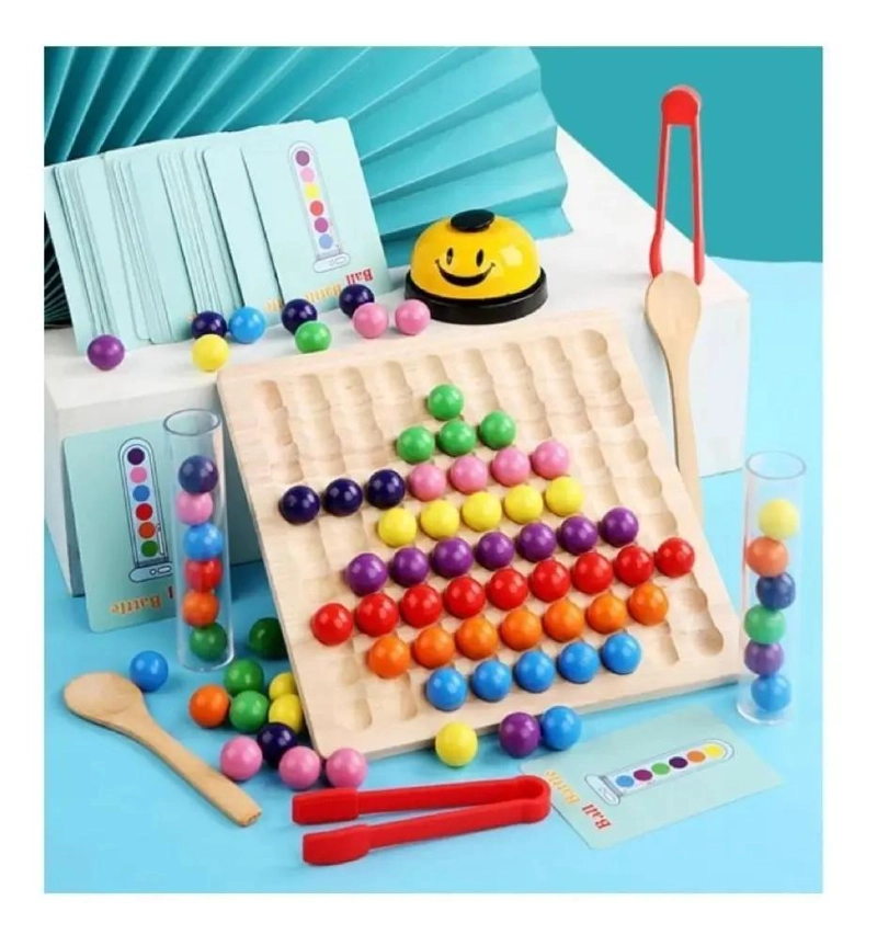JUEGO DIDACTICO SENSORIAL DE MADERA PARA MOTRICIDAD FINA - 5