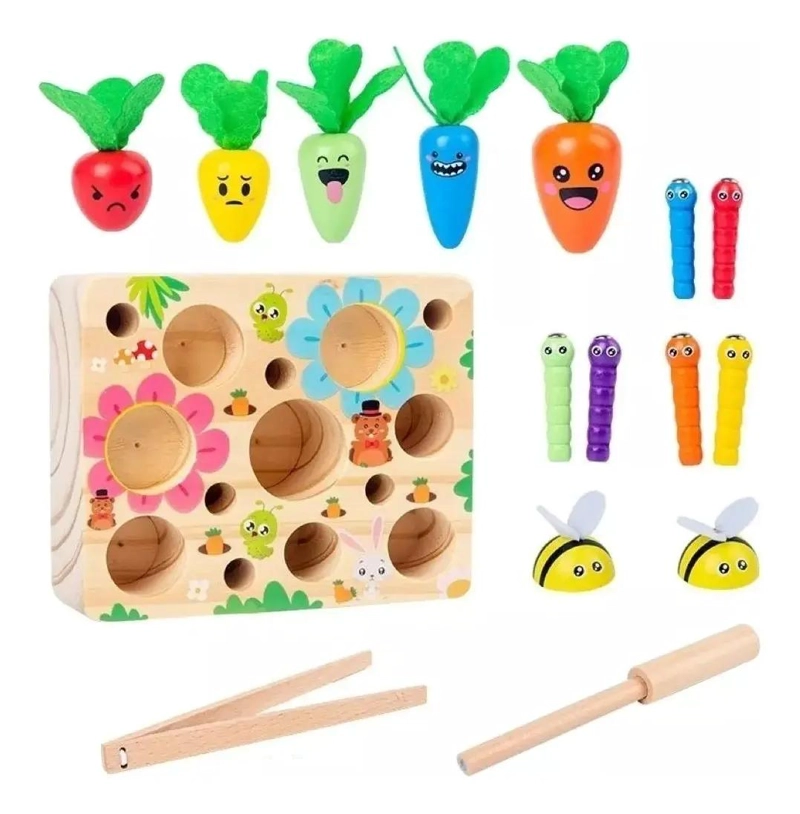JUGUETE DIDACTICO DE MADERA PARA BEBE S Y NIÑOS - 1