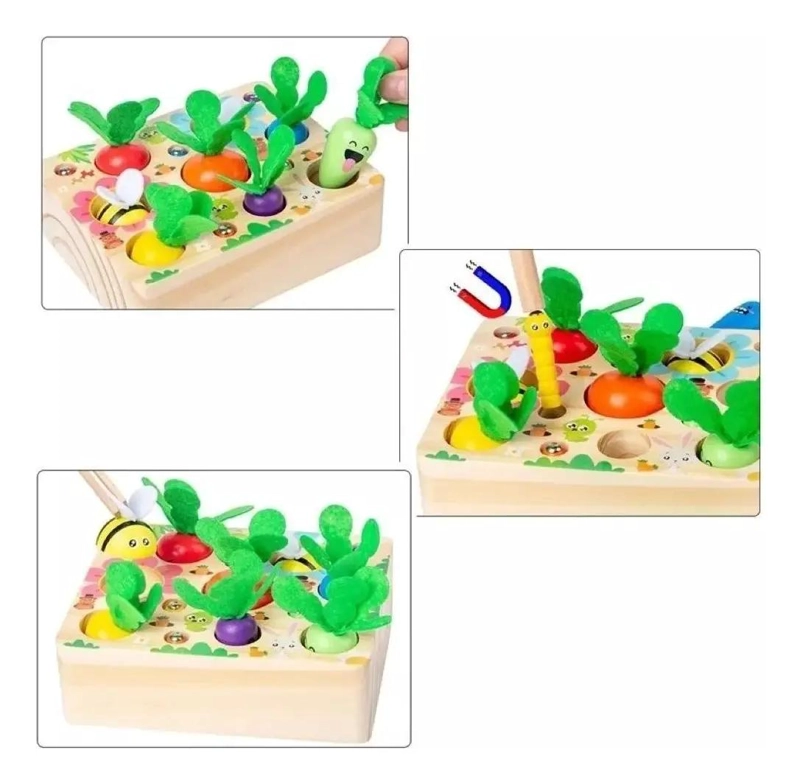 JUGUETE DIDACTICO DE MADERA PARA BEBE S Y NIÑOS - 4