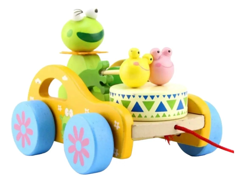 JUGUETE DE ARRASTRE DE MADERA PARA NIÑOS - 2