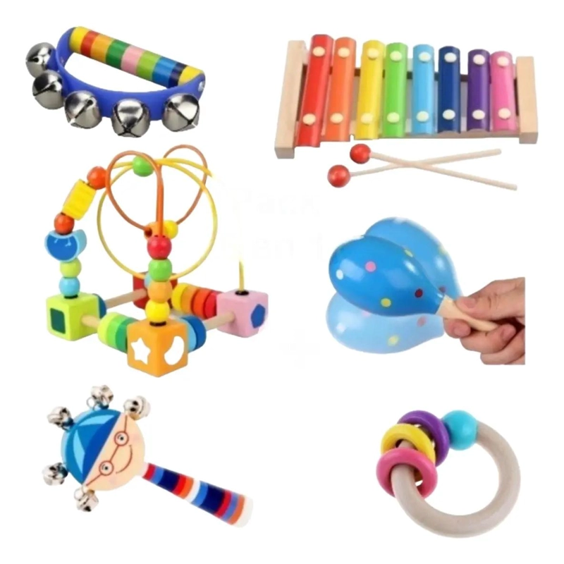 JUGUETES DIDACTICOS DE MADERA ARCOIRIS PARA NIÑOS 1-3 AÑ - 2
