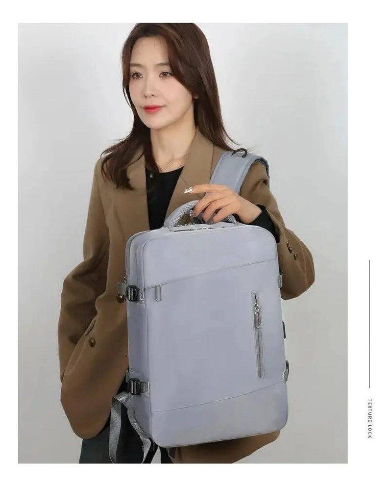 MOCHILA EXPANDIBLE IMPERMEABLE PARA VIAJE Y CABINA - 2
