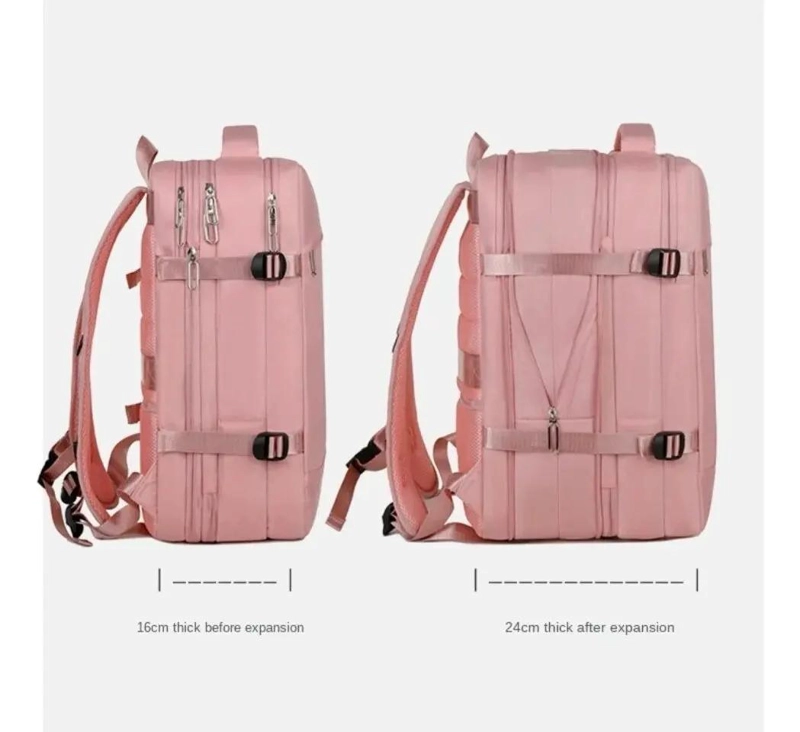 MOCHILA EXPANDIBLE IMPERMEABLE PARA VIAJE Y CABINA - 5